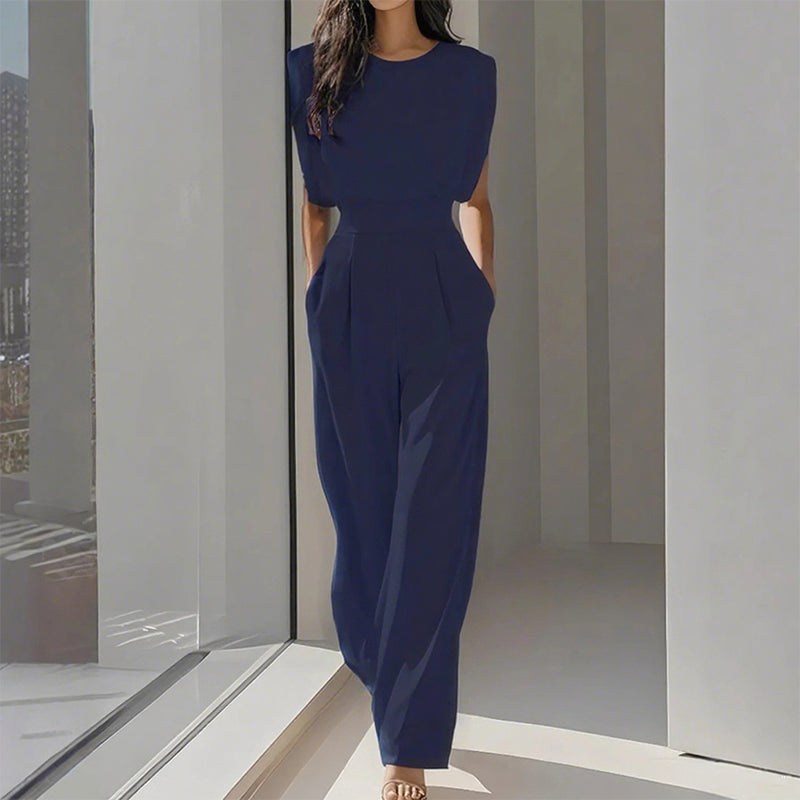 🎁New arrival 49% OFF💥👗 Solid Color Wide-Legged Jumpsuit – Elegant, Comfy & Versatile for Any Occasion 🏖️💼