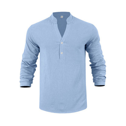 🔥2026 New Style🔥Men's Classic Henley Tee – Lightweight Casual Top for Spring Summer & Fall