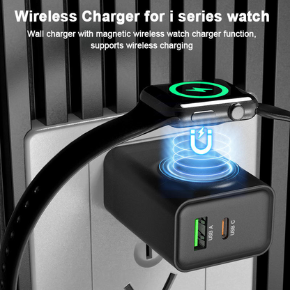 ⚡🔋3-in-1 Wireless Wall Charger for Watch⏱️✨