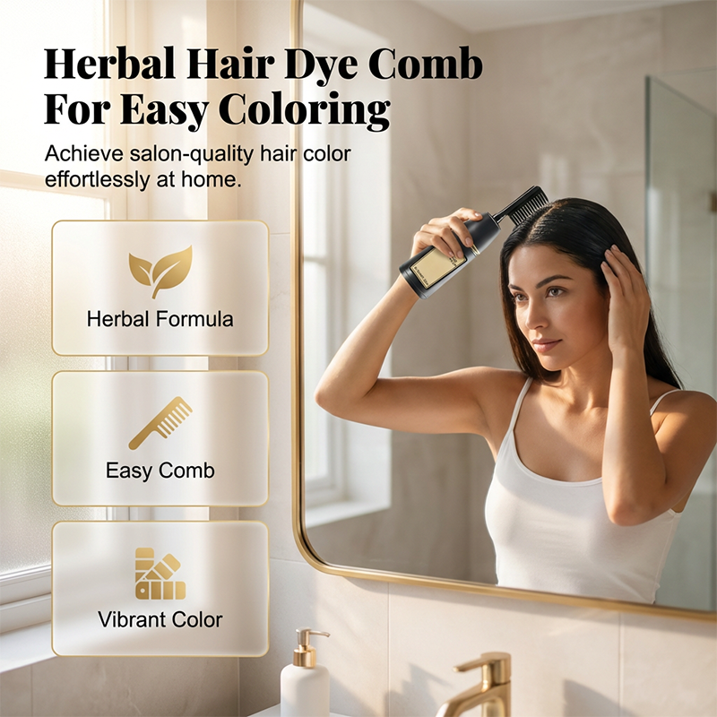 Herbal Hair Dye Comb for Home Use