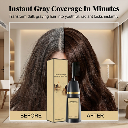 Herbal Hair Dye Comb for Home Use