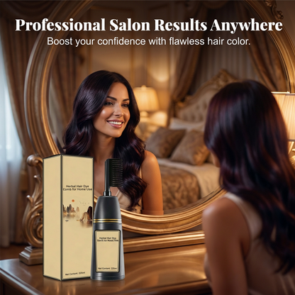 Herbal Hair Dye Comb for Home Use