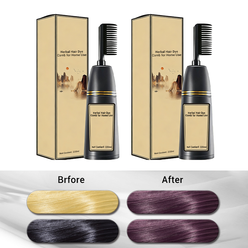 Herbal Hair Dye Comb for Home Use
