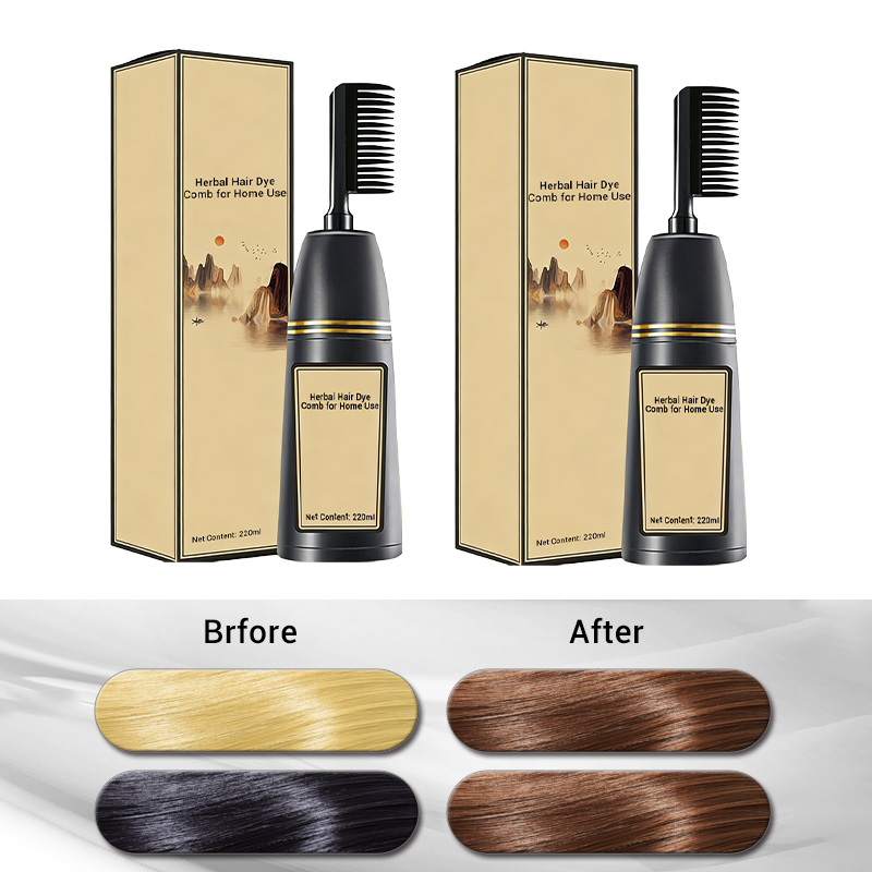 Herbal Hair Dye Comb for Home Use