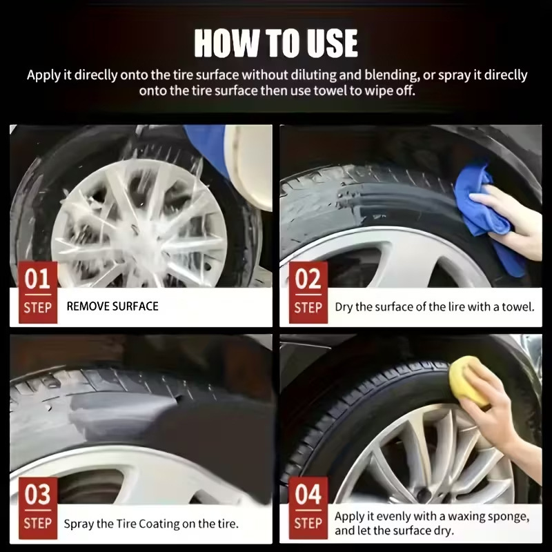 🚗 BUY 1 GET 1 FREE! ✨ Car Tire & Plastic Trim Renewal Paste – Restores Shine, Prevents Cracking & Easy Application 🛞