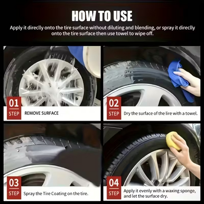 🚗 BUY 1 GET 1 FREE! ✨ Car Tire & Plastic Trim Renewal Paste – Restores Shine, Prevents Cracking & Easy Application 🛞