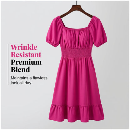 🌞HOT SALE 49% OFF👗 Summer Casual Ruffle Hem Midi Dress