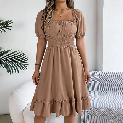 🌞HOT SALE 49% OFF👗 Summer Casual Ruffle Hem Midi Dress