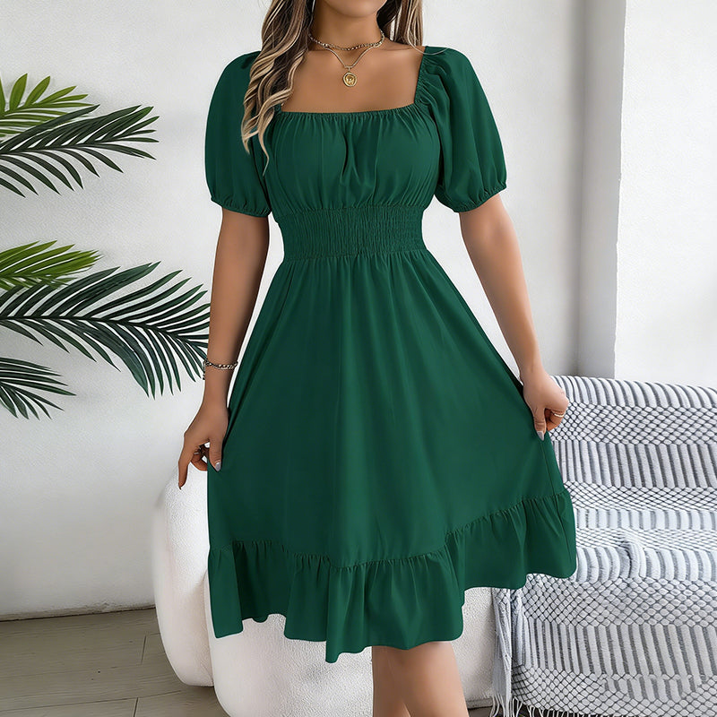 🌞HOT SALE 49% OFF👗 Summer Casual Ruffle Hem Midi Dress