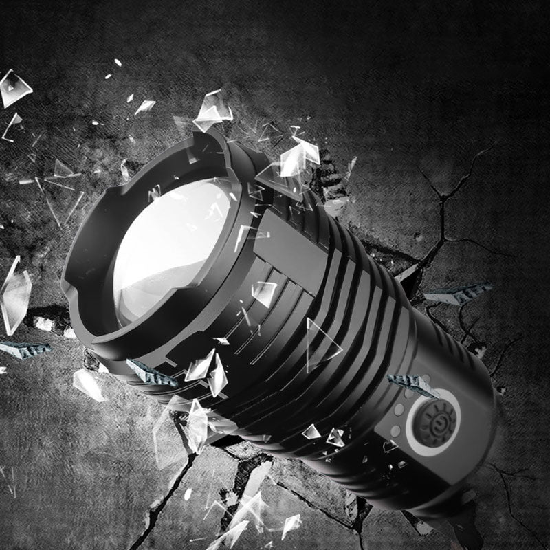 🔦 LIMITED-TIME 50% OFF! ✨ Super Bright Rechargeable Flashlight – 25W, Waterproof, Zoom, 7 Styles ⚡