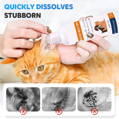 🔥Pet Ear Cleaning Ear Drops For Cats And Dogs - To Remove Earwax And Ear Mites - Ear Canal Cleaning Solution