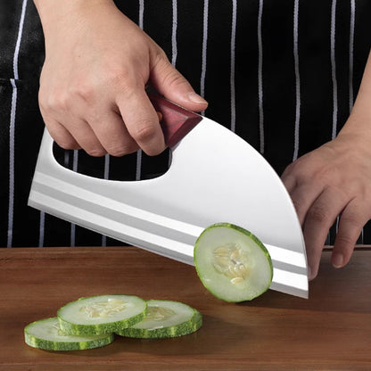 🍅🔪Ergonomic kitchen knife – front-handle design, effortlessly cuts vegetables and meat. A thoughtful gift for home cooks.