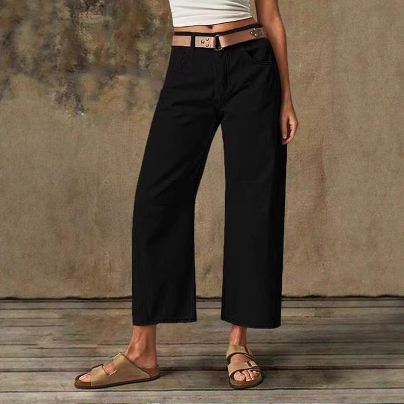 Women's Simple Classic Wide-Leg Pants