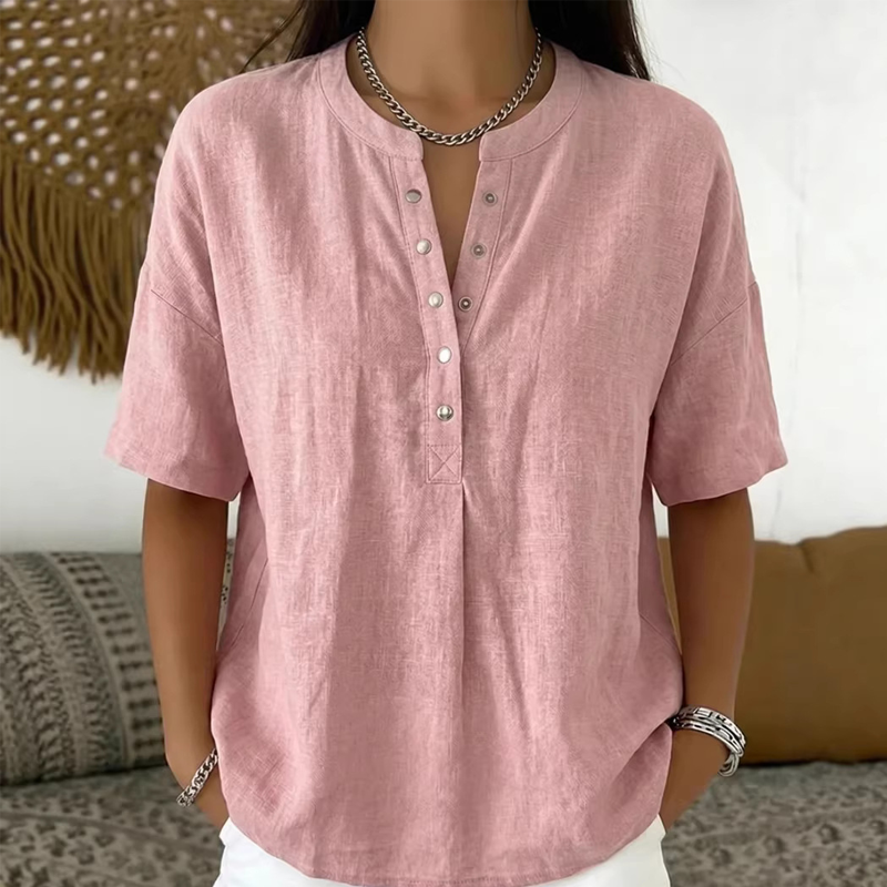 🔥Women's Casual Solid Color Blouse