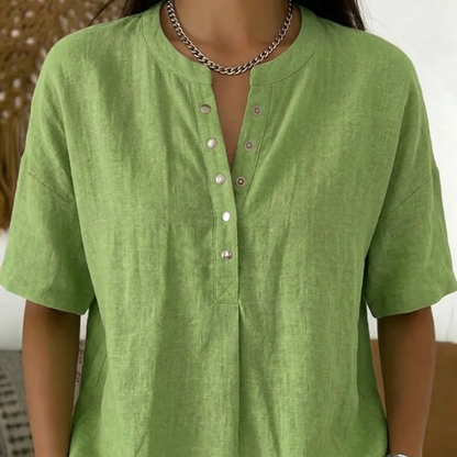 🔥Women's Casual Solid Color Blouse