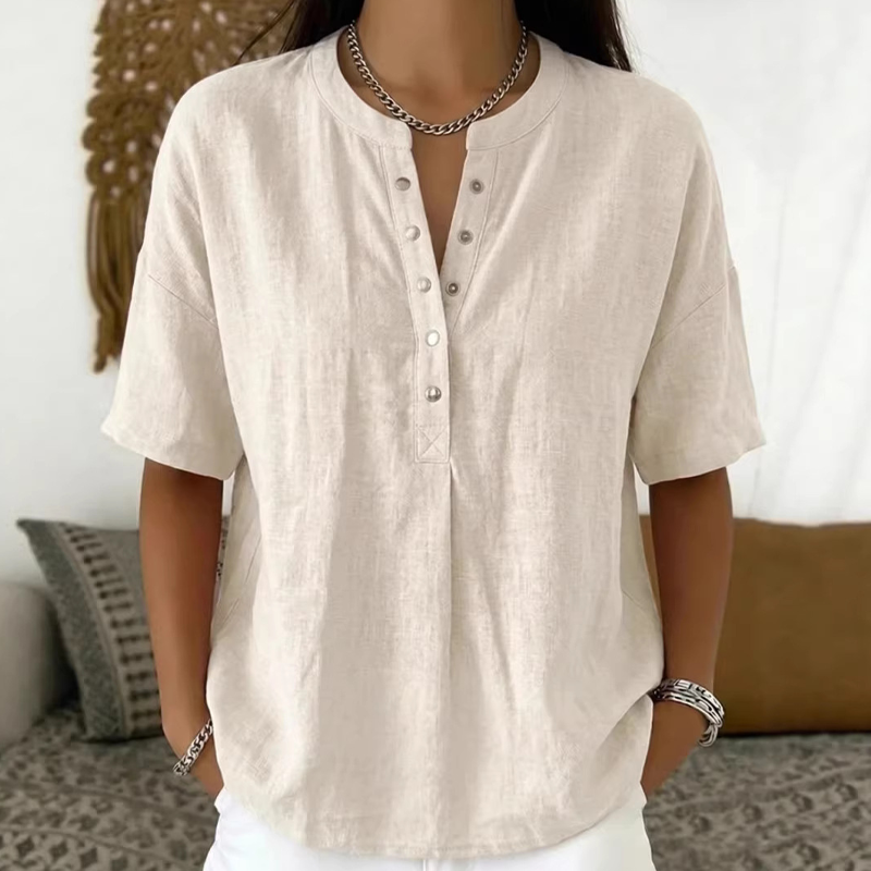 🔥Women's Casual Solid Color Blouse