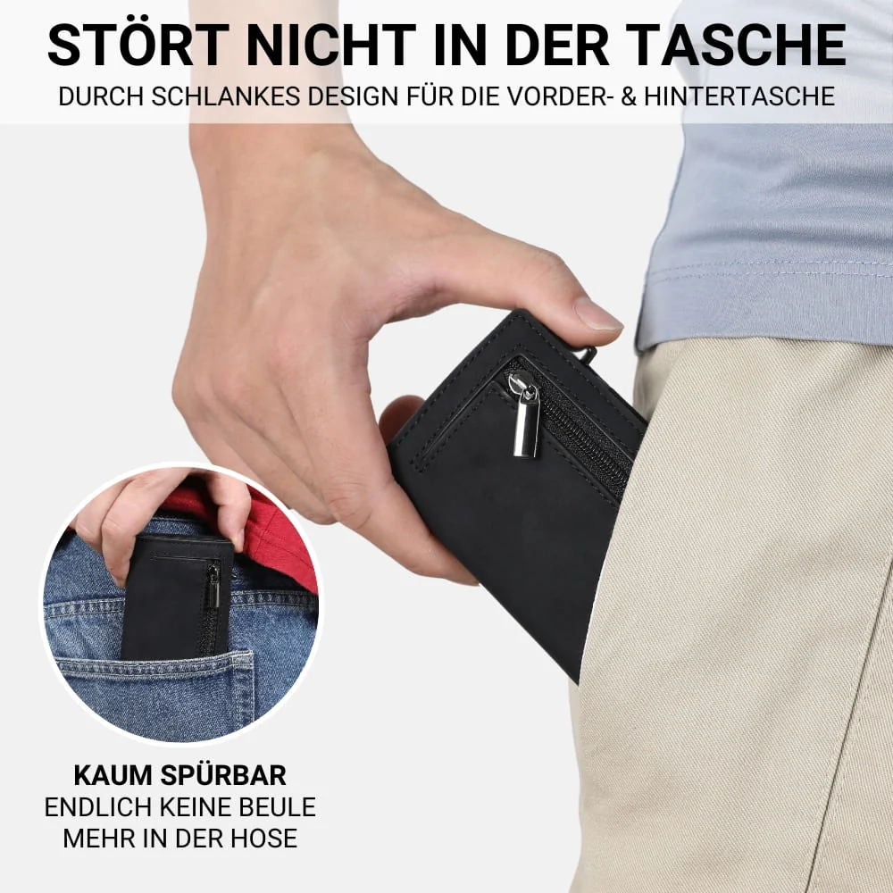 Business simple two-fold multi-card slot large capacity wallet