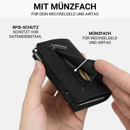 Business simple two-fold multi-card slot large capacity wallet