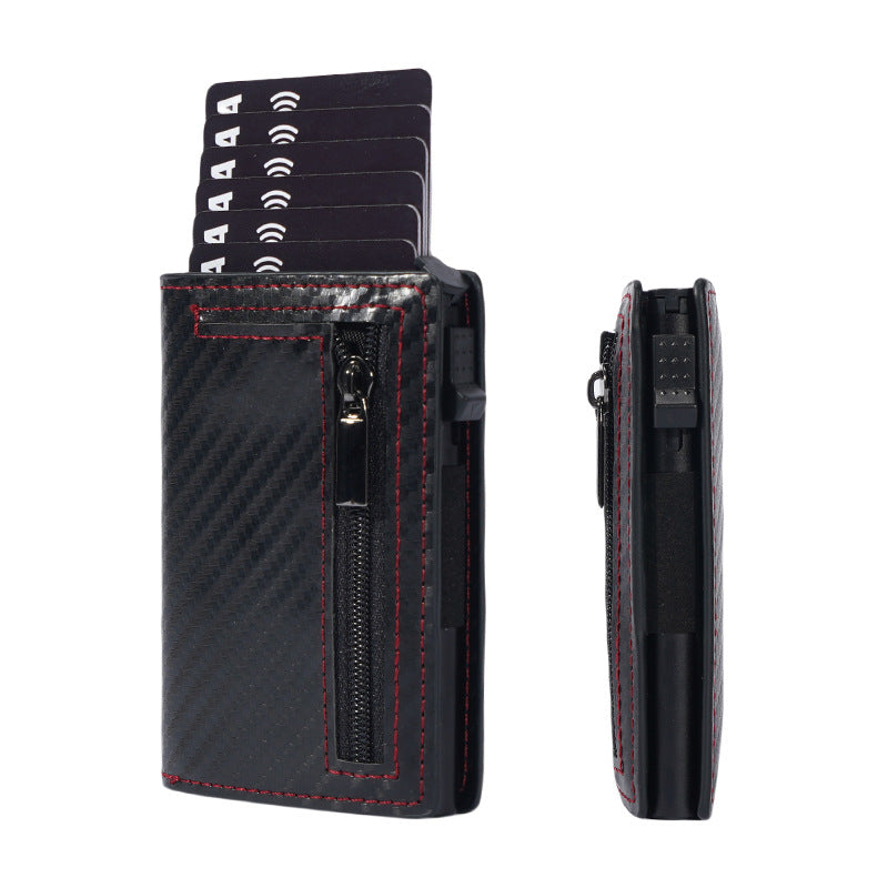 Business simple two-fold multi-card slot large capacity wallet
