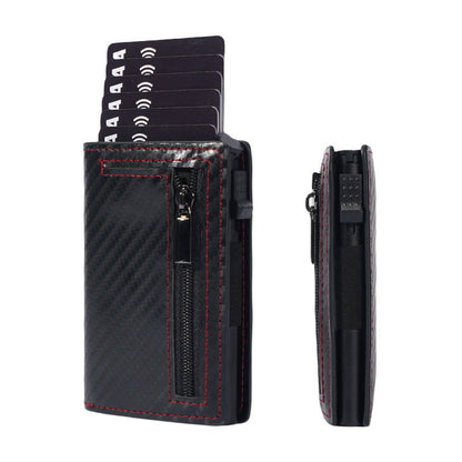Business simple two-fold multi-card slot large capacity wallet