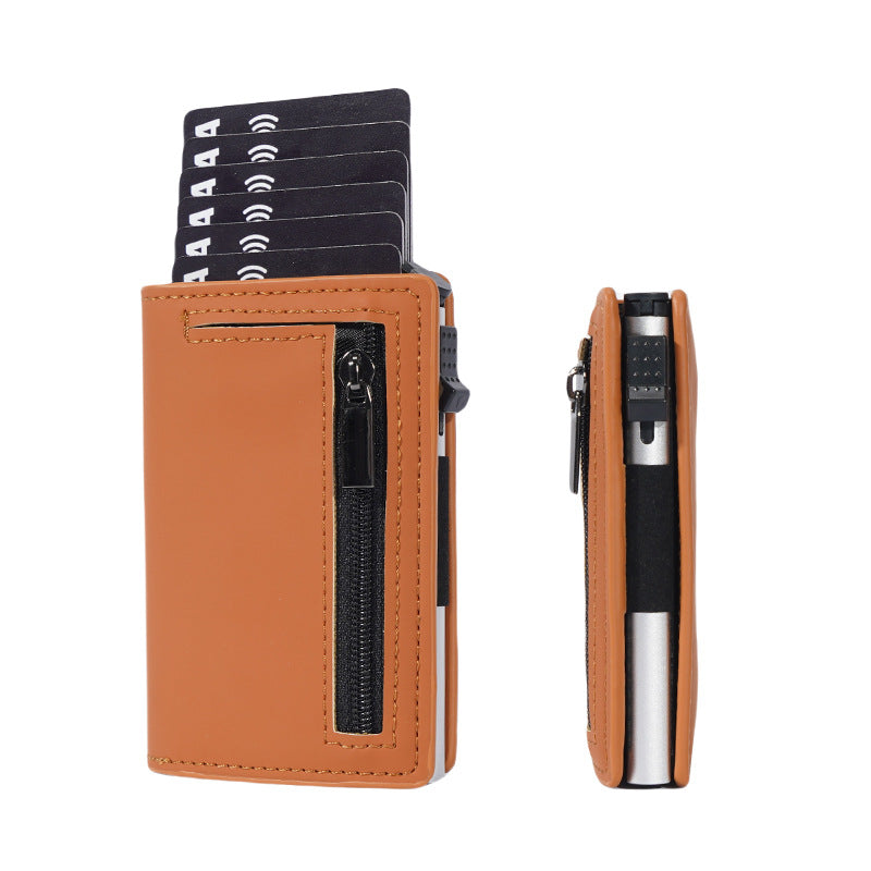Business simple two-fold multi-card slot large capacity wallet