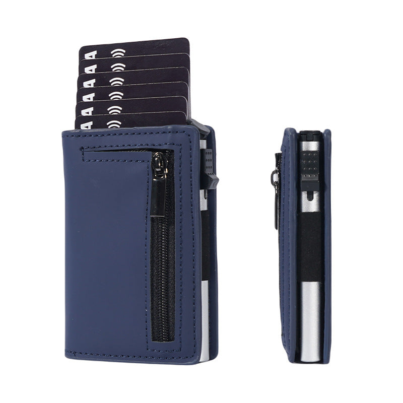 Business simple two-fold multi-card slot large capacity wallet