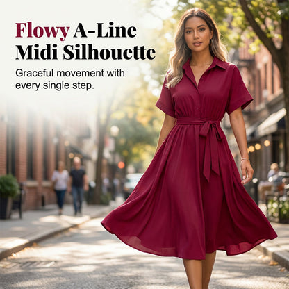 Women's Casual Button-Down Dress