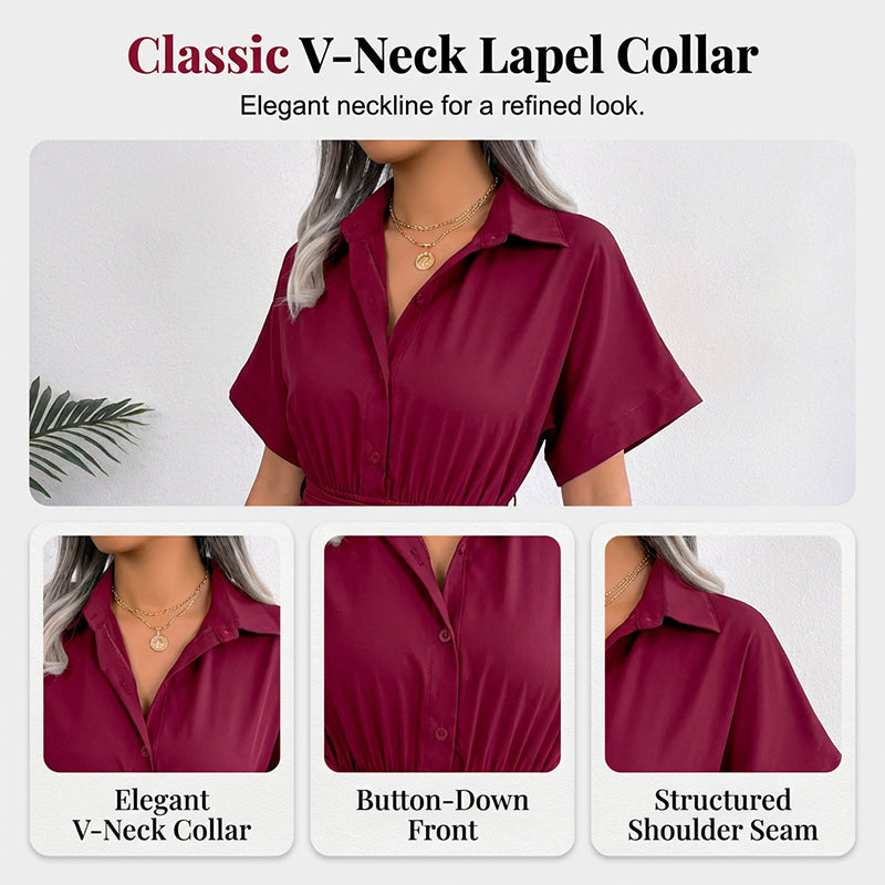 Women's Casual Button-Down Dress