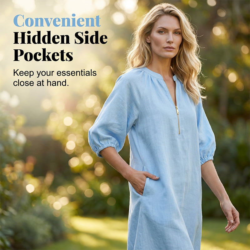 🍃 Women's Casual Puff Sleeve Dress