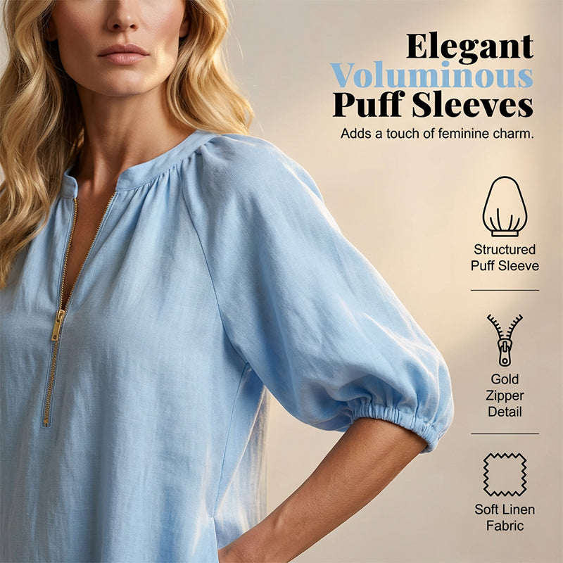🍃 Women's Casual Puff Sleeve Dress
