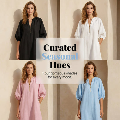 🍃 Women's Casual Puff Sleeve Dress