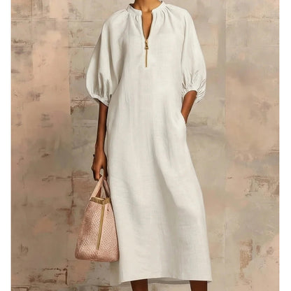 🍃 Women's Casual Puff Sleeve Dress