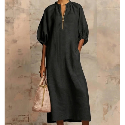 🍃 Women's Casual Puff Sleeve Dress