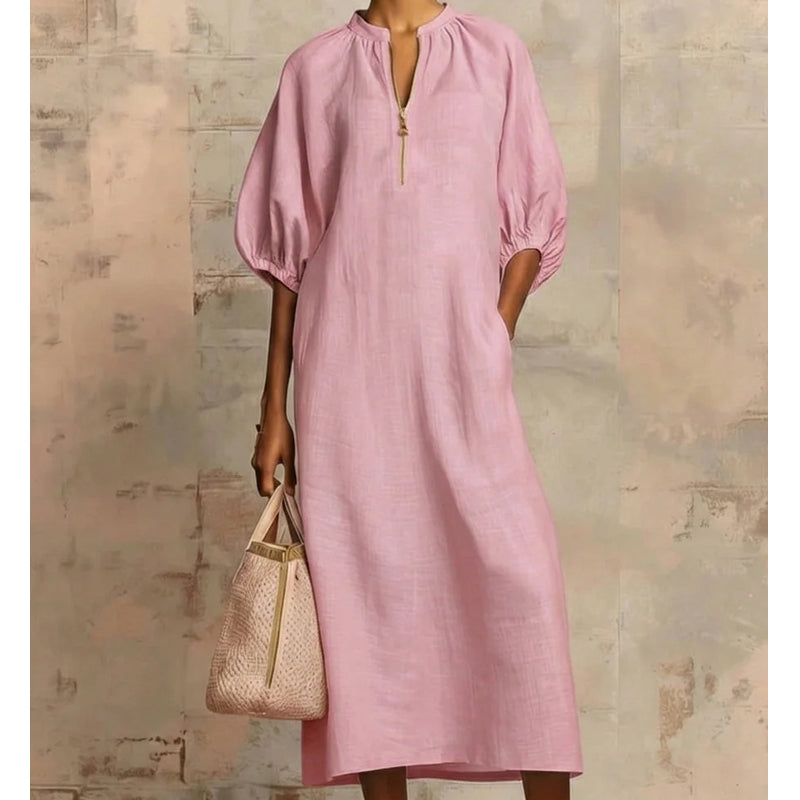 🍃 Women's Casual Puff Sleeve Dress