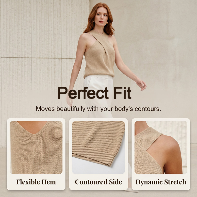 🌸 Women‘s Elegant Halter Knit Top