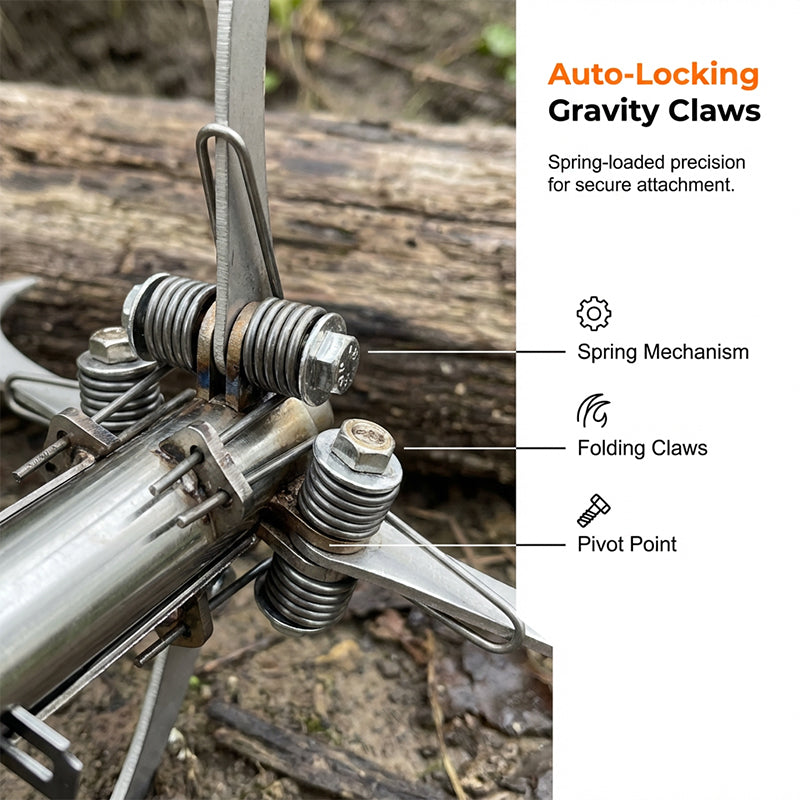 🔥Stainless Steel Folding Grappling Hook