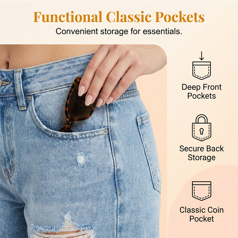 Vintage Distressed Denim Shorts