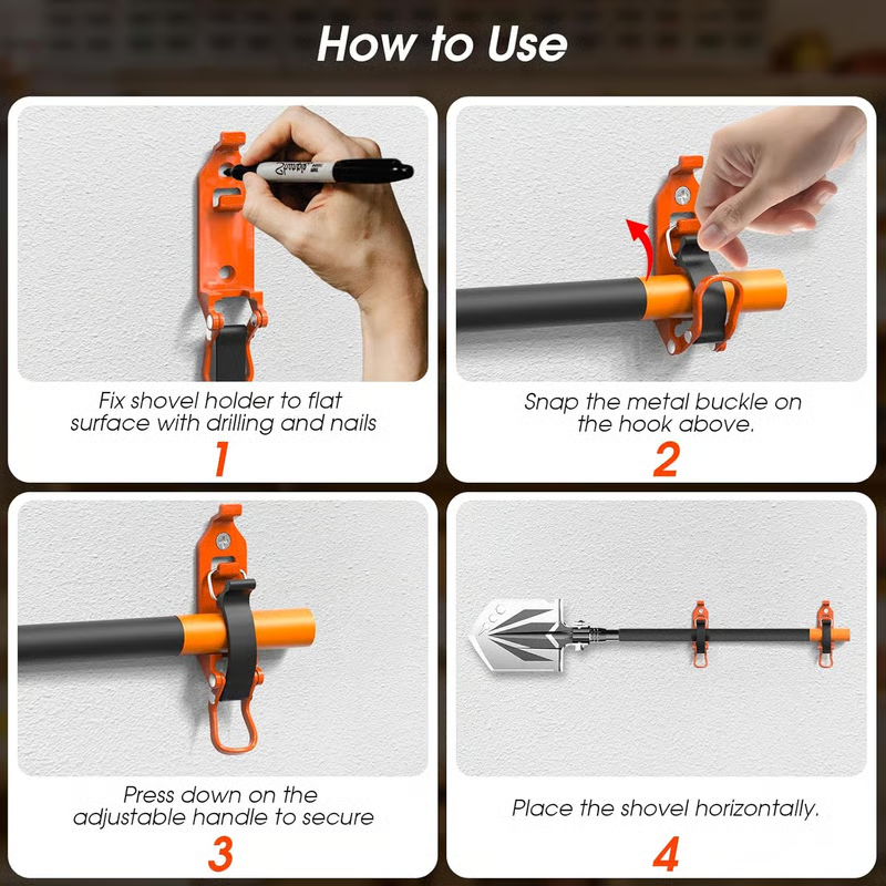 📢📢49% OFF !! ⏰Heavy Duty Tool Holder Wall Mount Clamps