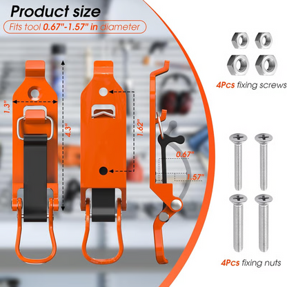📢📢49% OFF !! ⏰Heavy Duty Tool Holder Wall Mount Clamps