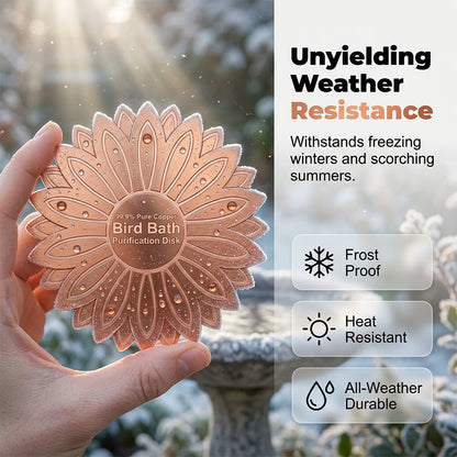 Pure Copper Bird Bath Purification Disk