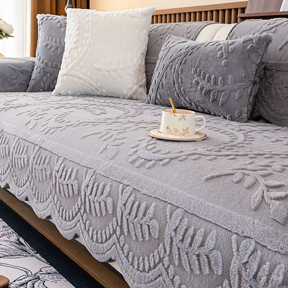 Faux Rabbit Fur Non-Slip Couch Covers