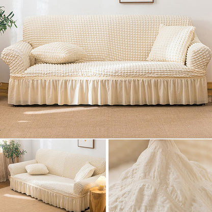 🔥HOT SALE🔥Bubble Texture Elastic Ruffled Sofa Cover