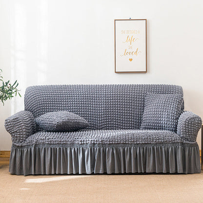 🔥HOT SALE🔥Bubble Texture Elastic Ruffled Sofa Cover