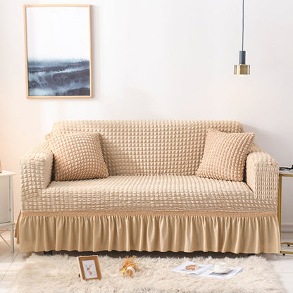 🔥HOT SALE🔥Bubble Texture Elastic Ruffled Sofa Cover