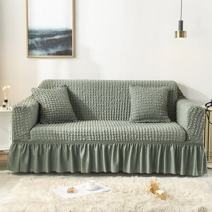 🔥HOT SALE🔥Bubble Texture Elastic Ruffled Sofa Cover