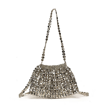 Women's Stylish Beaded Chain Handbag