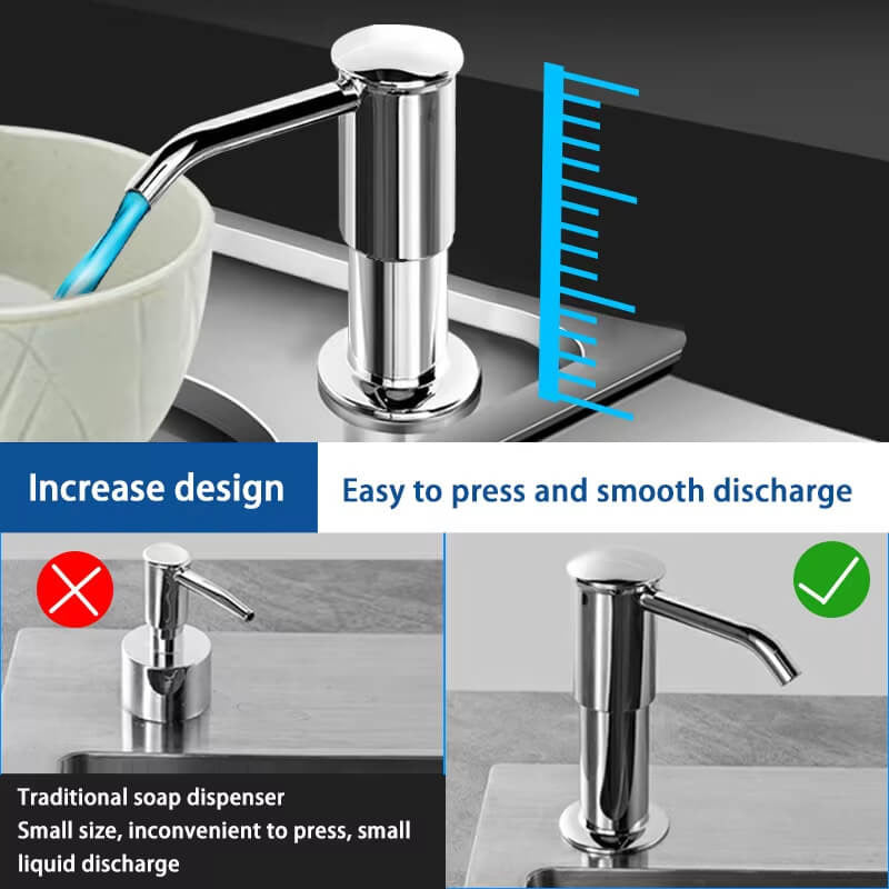 Durable Built-in Kitchen Sink Soap Dispenser