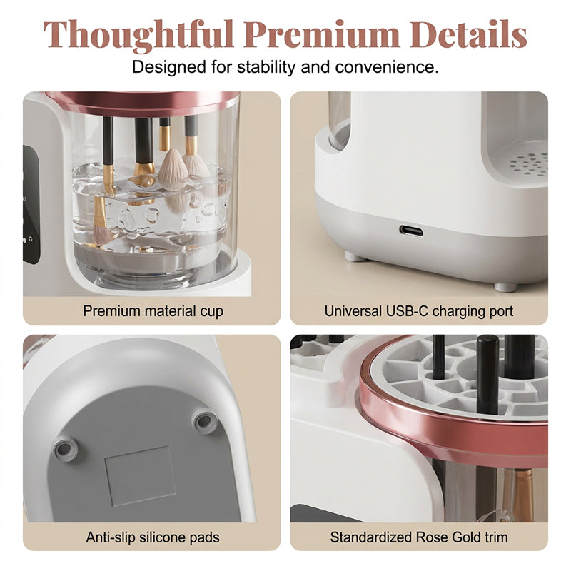 Portable Electric Makeup Brush Cleaner Machine