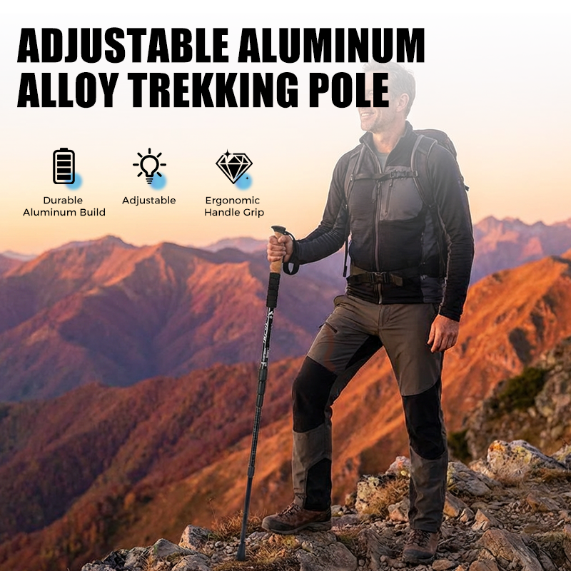 📢49% OFF !! ⏰Adjustable Aluminum Alloy Trekking Pole