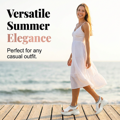 Women's Breathable Peep-Toe Wedge Sandals